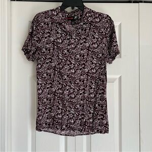 Men’s Floral Short Sleeved Button Down
